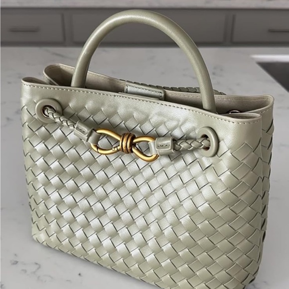 Handbags - Sage Woven handbag